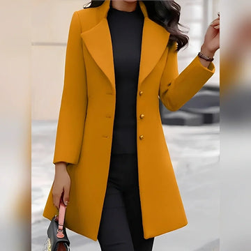 Pauline - Manteau élégant avec boutons pour femmes