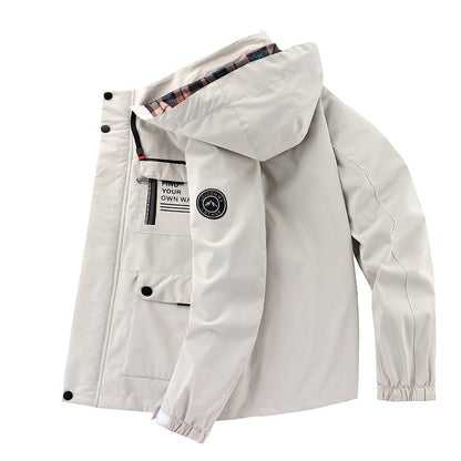 Luke – Manteau Imperméable en Titane