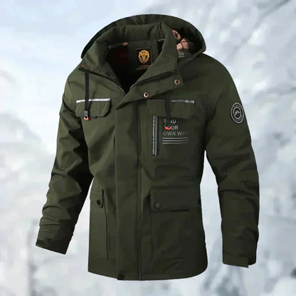 Luke – Manteau Imperméable en Titane