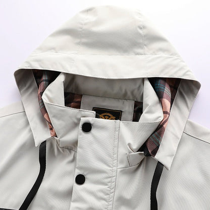 Luke – Manteau Imperméable en Titane