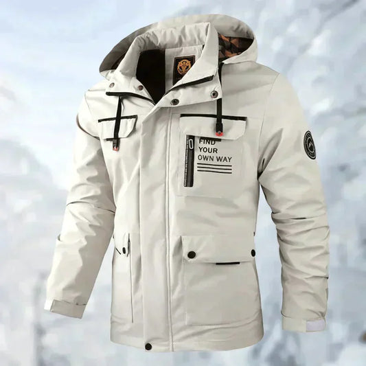 Luke – Manteau Imperméable en Titane
