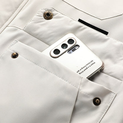 Luke – Manteau Imperméable en Titane
