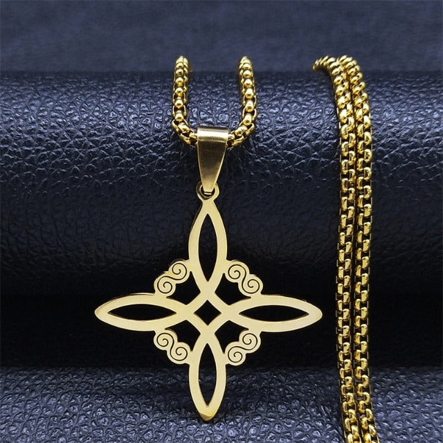 Morwen – collier avec nœud de sorcière protecteur