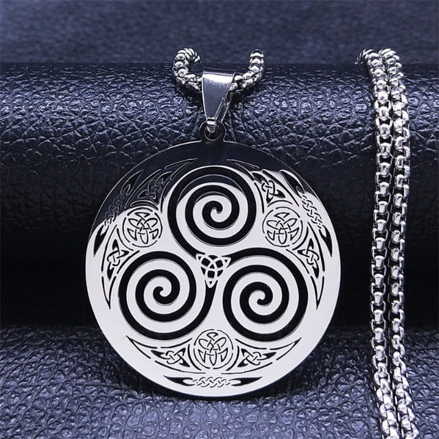 Eryndor – Collier celtique avec pendentif Triskel