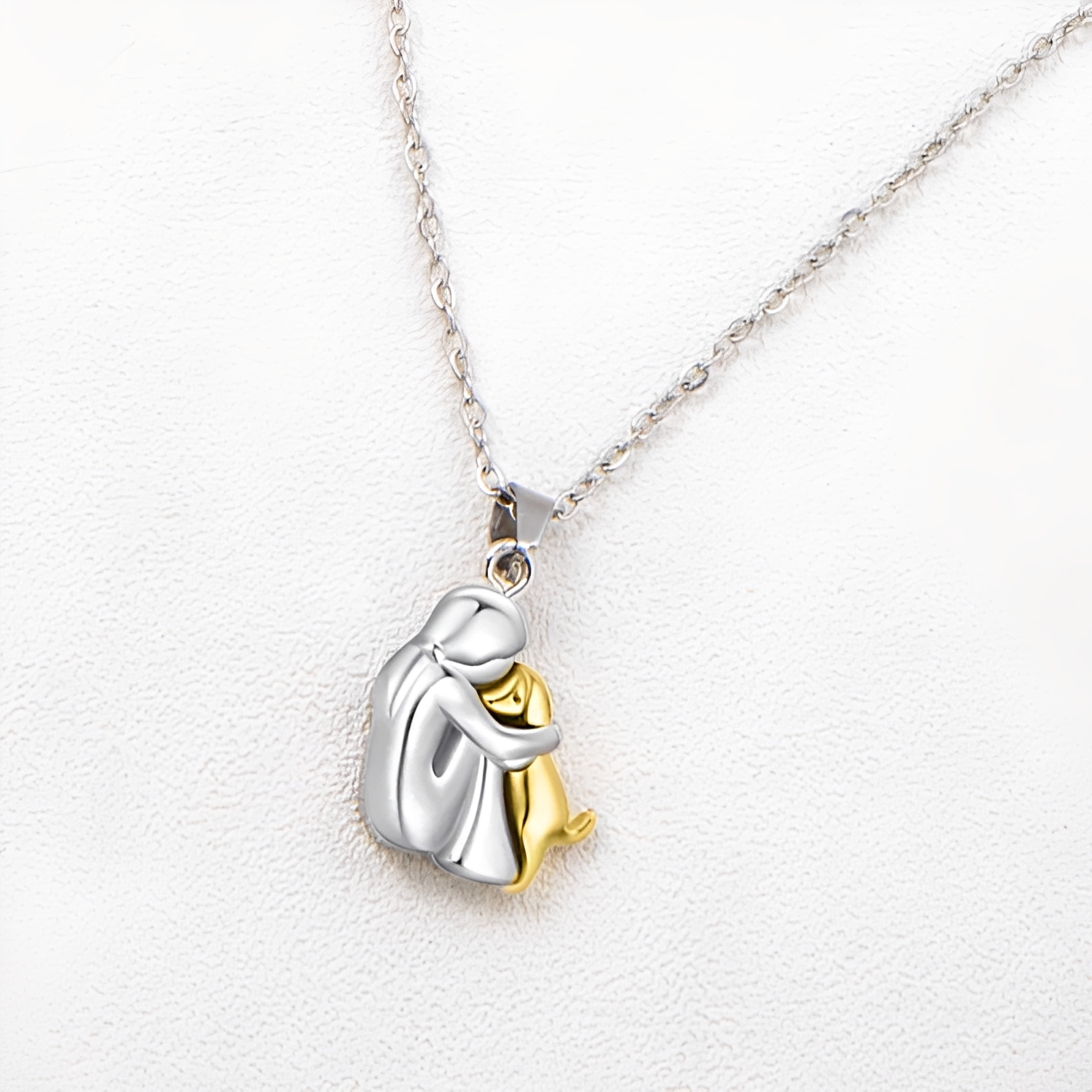Neko – Collier avec pendentif d'étreinte entre chien et maître