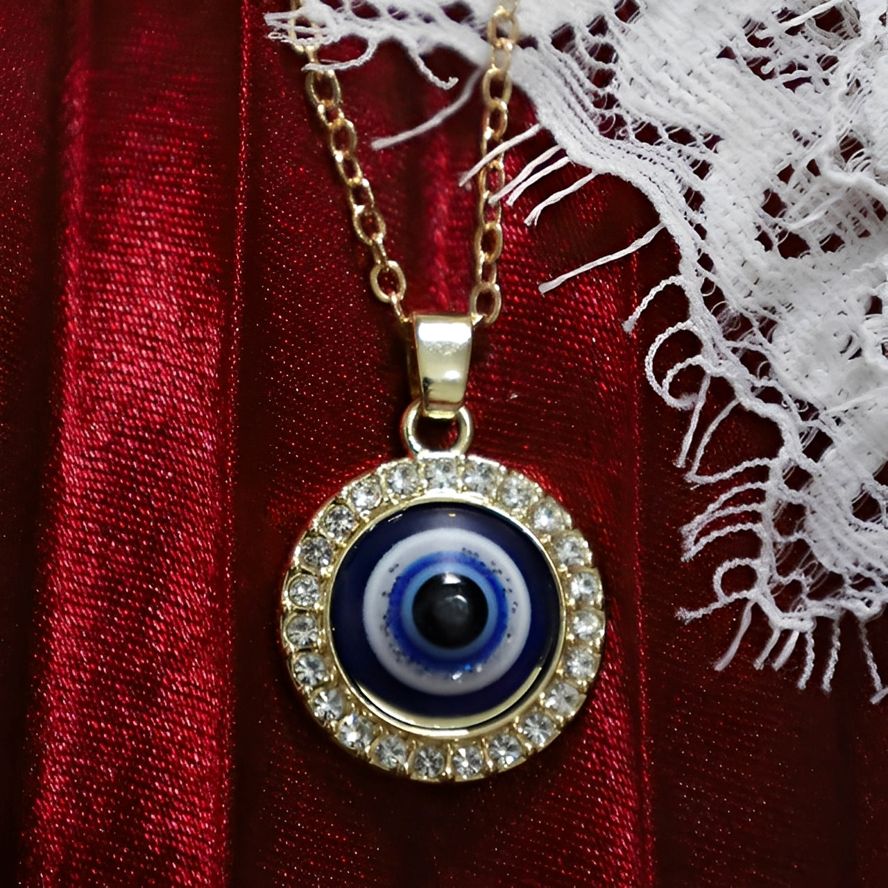 Eleni – Collier avec œil bleu protecteur Matiasma