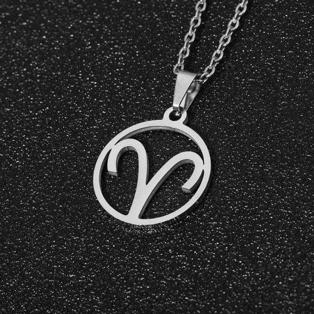 Astra – Collier zodiacal avec pendentif de 12 constellations