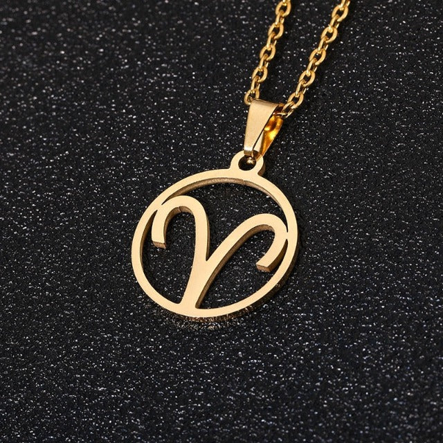 Astra – Collier zodiacal avec pendentif de 12 constellations