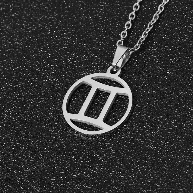 Astra – Collier zodiacal avec pendentif de 12 constellations
