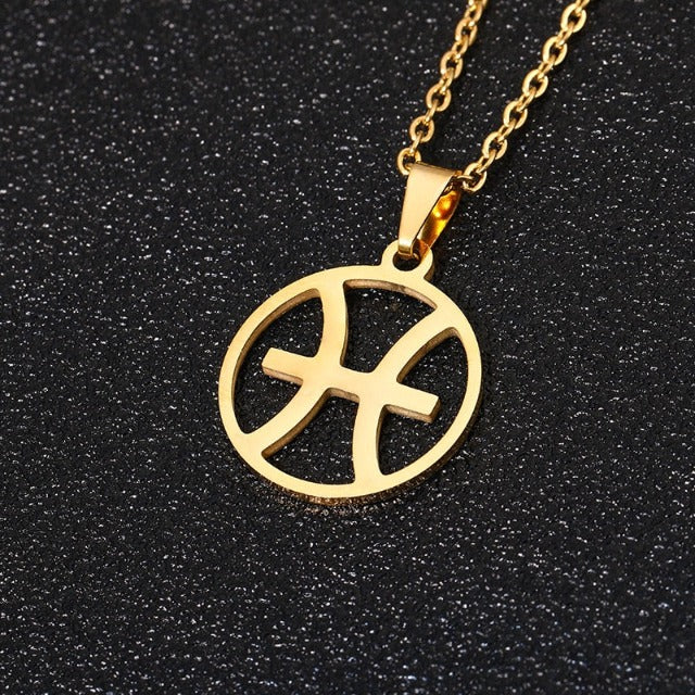 Astra – Collier zodiacal avec pendentif de 12 constellations