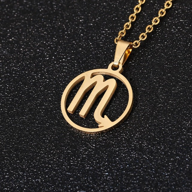 Astra – Collier zodiacal avec pendentif de 12 constellations