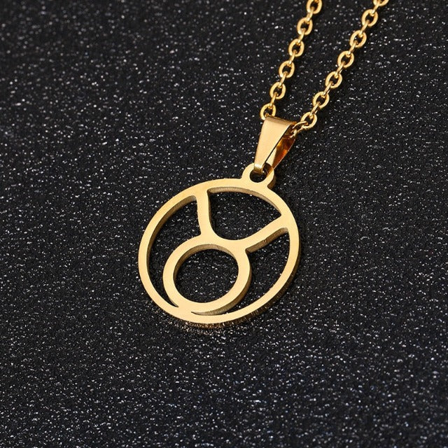 Astra – Collier zodiacal avec pendentif de 12 constellations