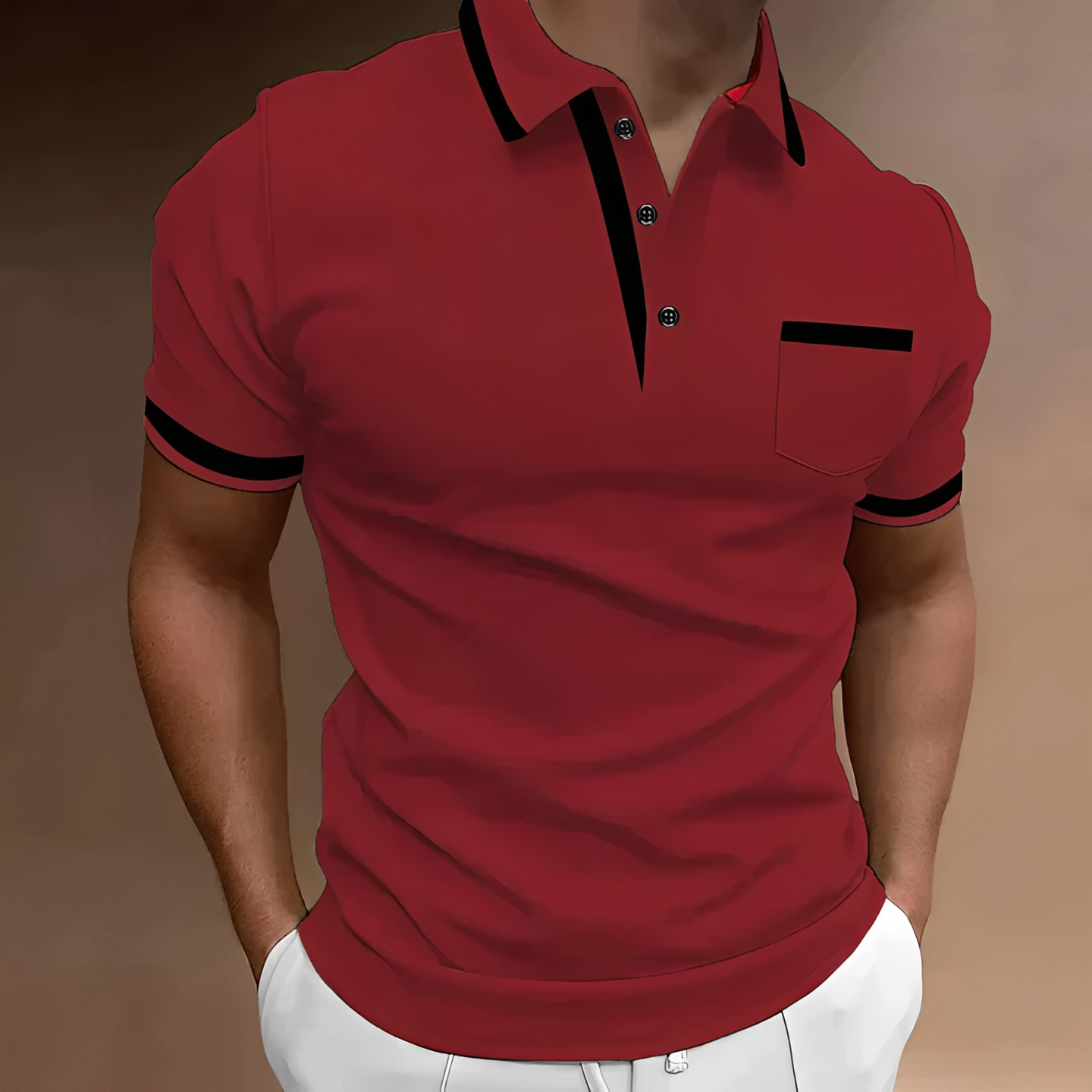Geover - Polo décontracté à manches courtes pour homme
