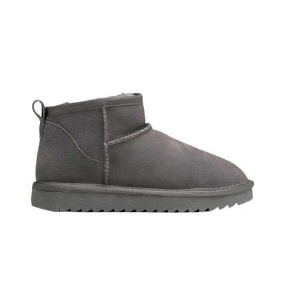Alva - Bottines d'hiver en cuir véritable mat
