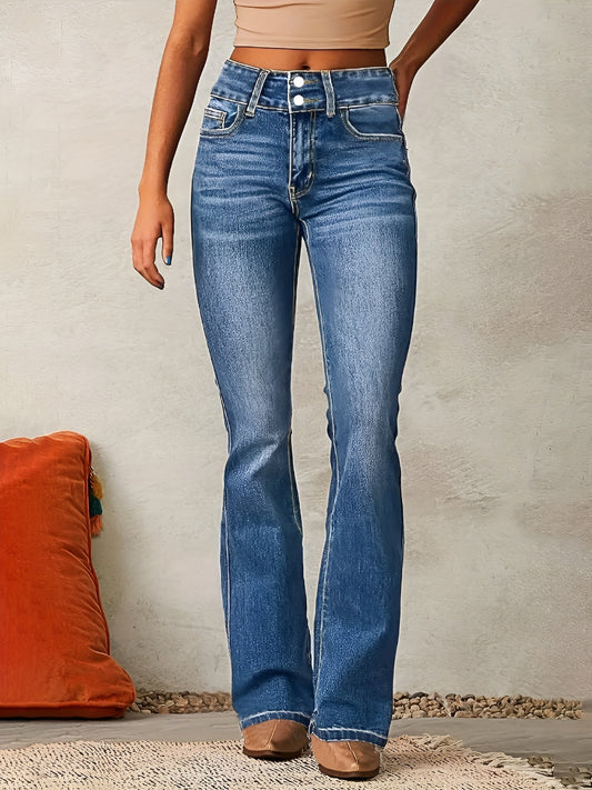 Neely - Jeans décontractés taille haute pour femmes