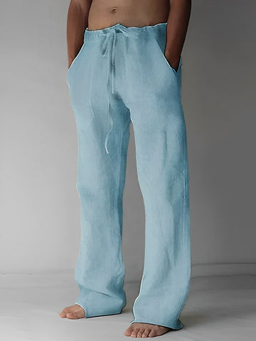 Garth - Pantalon ample en lin pour hommes