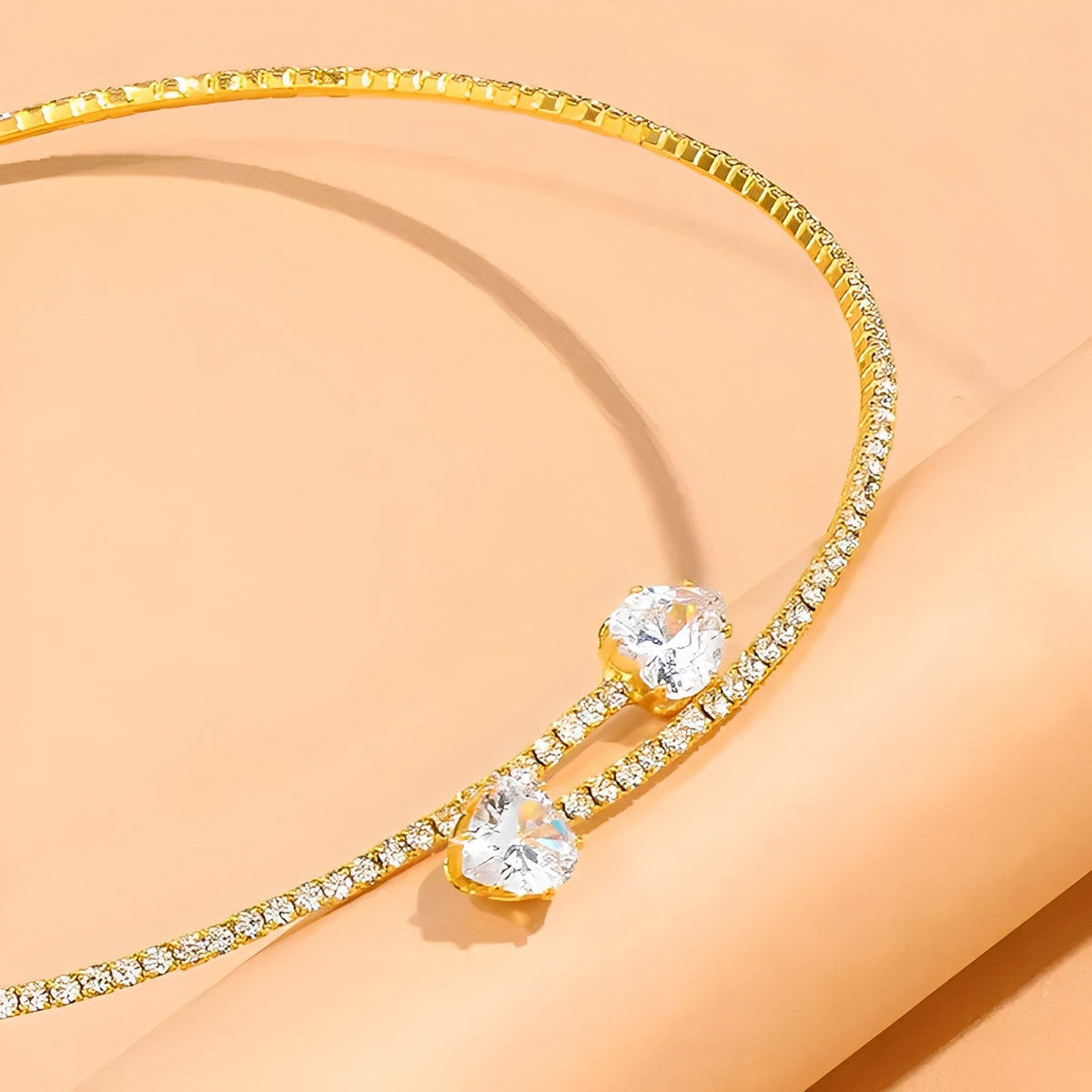 Olli – Collier cœur ouvert en diamants