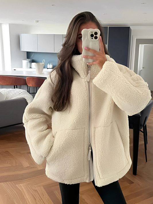 Daria – Manteau Teddy Grande Taille