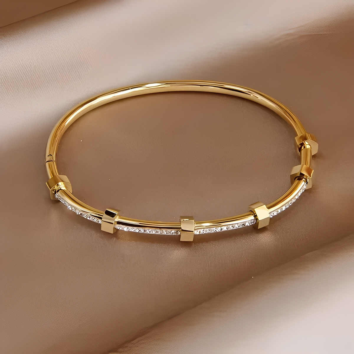 Amy – bracelet doré brillant