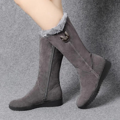 Carla - Bottes d'hiver douillettes et chaudes en fourrure