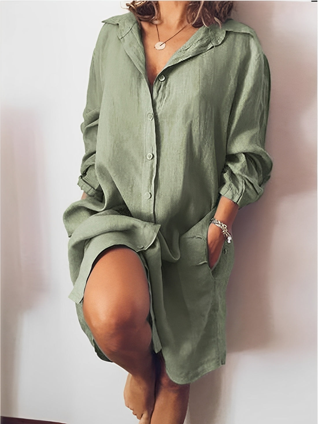 Jaycee - Blouse longue chic pour femme