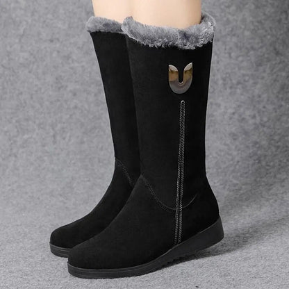 Carla - Bottes d'hiver douillettes et chaudes en fourrure