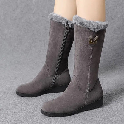 Carla - Bottes d'hiver douillettes et chaudes en fourrure