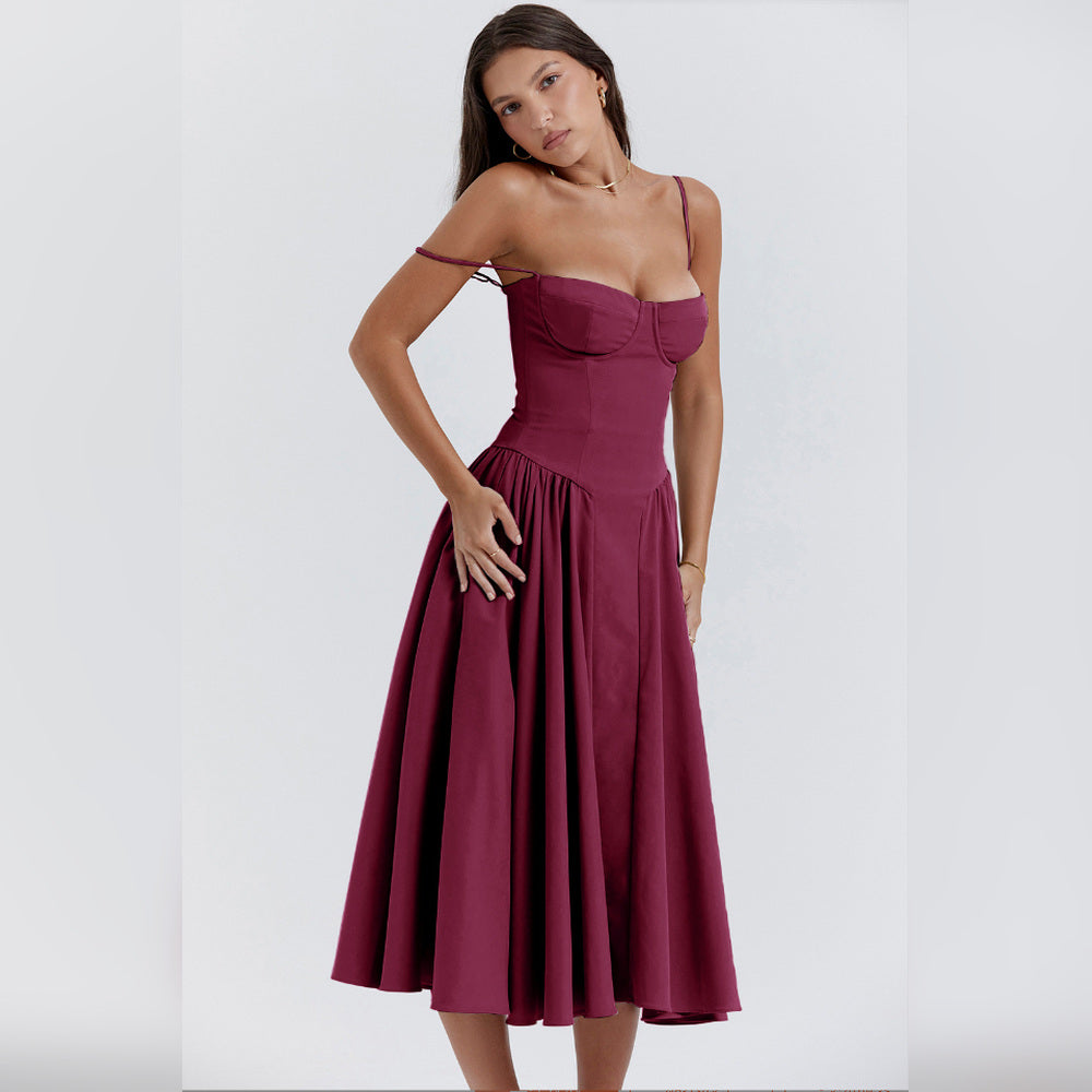 Diana - Robe Midi avec Corset