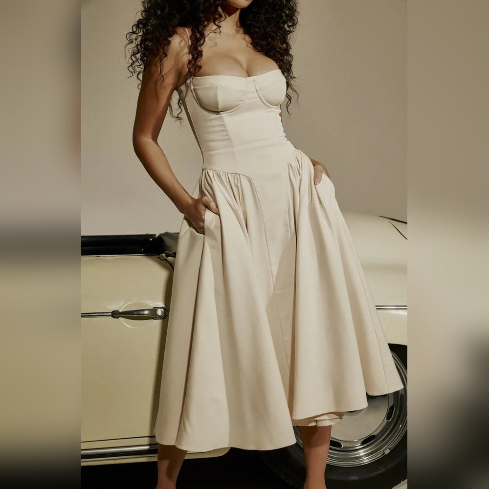 Diana - Robe Midi avec Corset