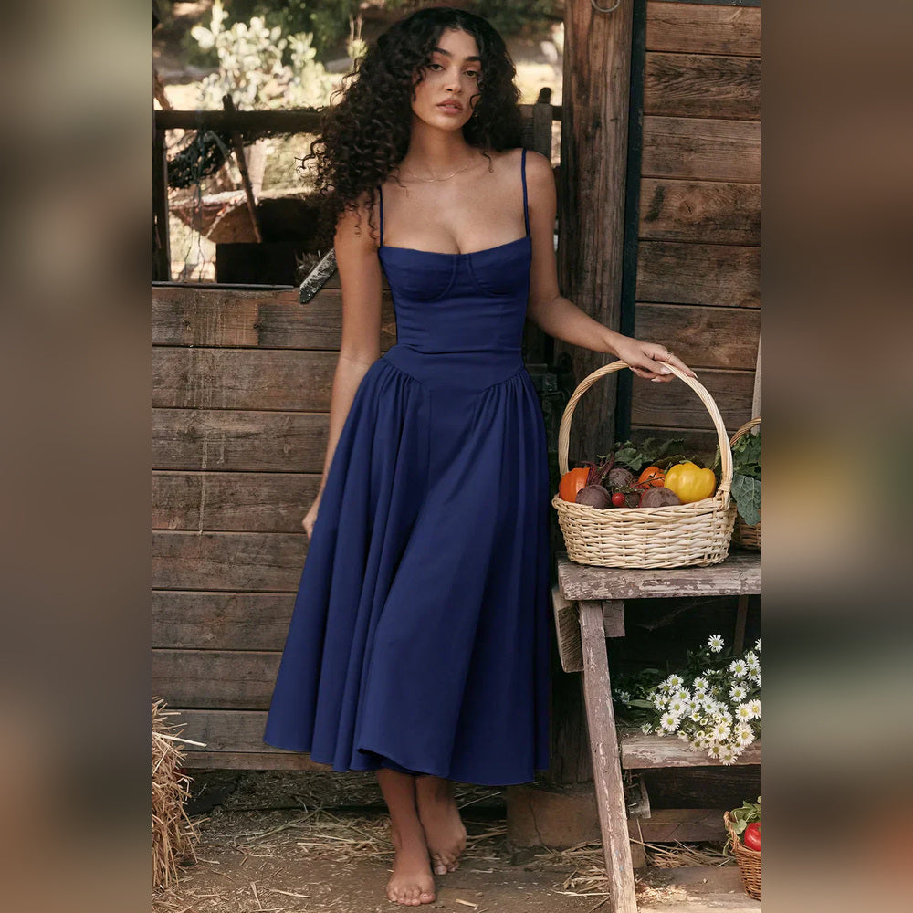 Diana - Robe Midi avec Corset
