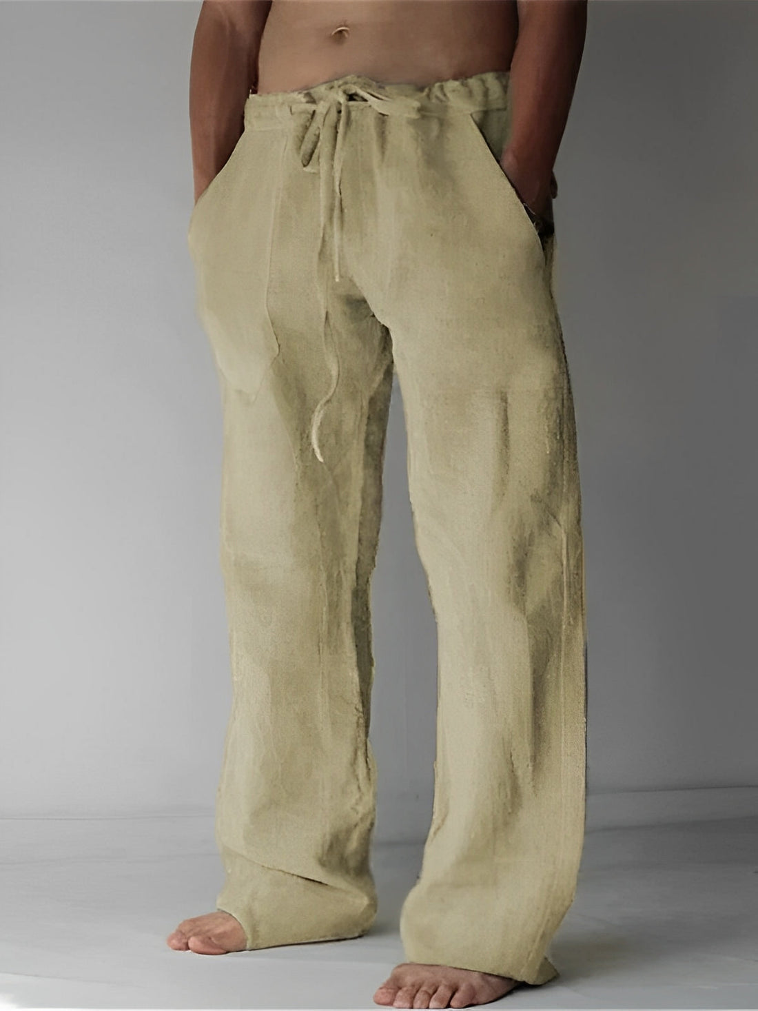 Garth - Pantalon ample en lin pour hommes