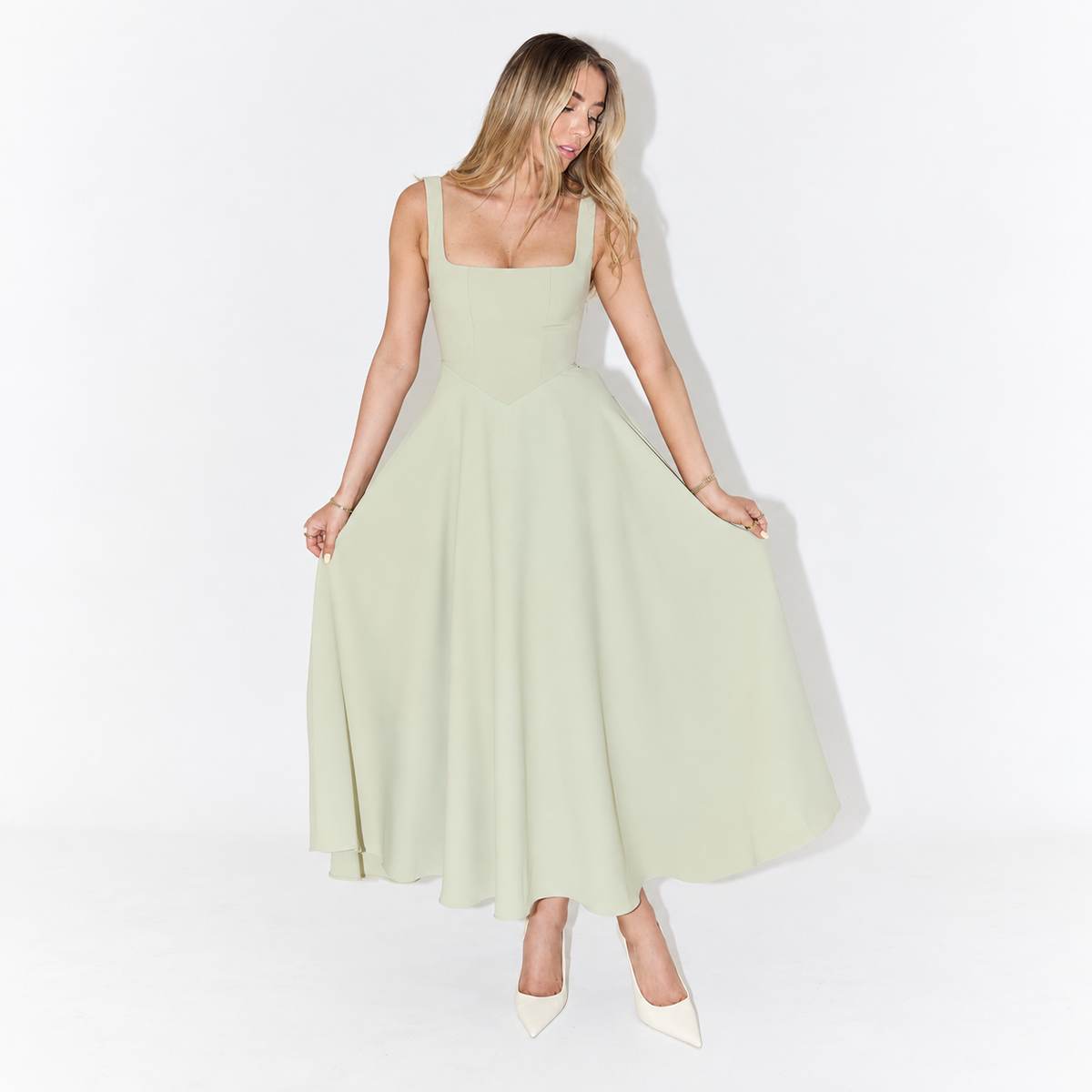 Melisandre - Robe Midi Femme, Élégante & Polyvalente