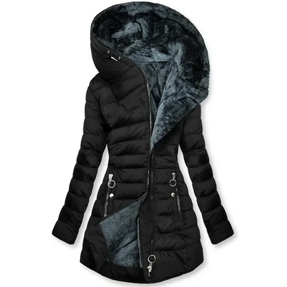 Caroline – Veste confortable avec doublure en fausse fourrure