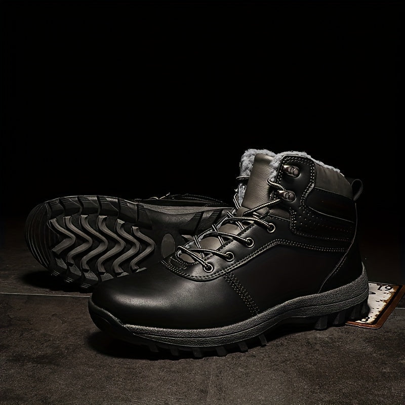 Miroslav - Bottes-d'hiver en cuir vintage - Pour homme stylé