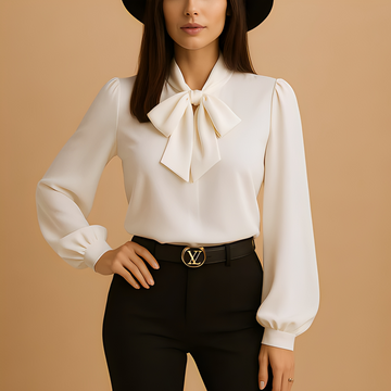 Blainne - Blouse élégante pour femme avec nœud