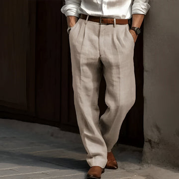 Carlos - Pantalon rétro en lin pour hommes