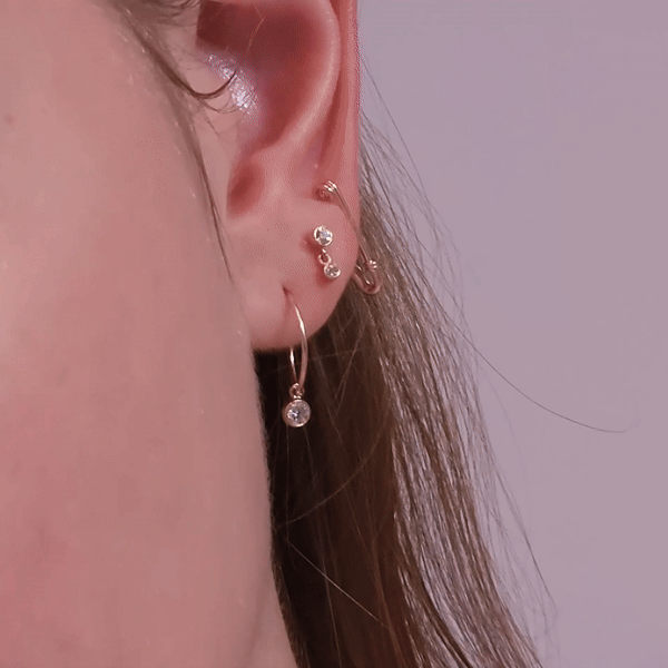 Eden - Petites boucles d'oreilles de sécurité