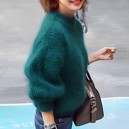 Brenda – Pull rétro style angora