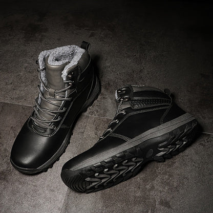 Miroslav - Bottes-d'hiver en cuir vintage - Pour homme stylé