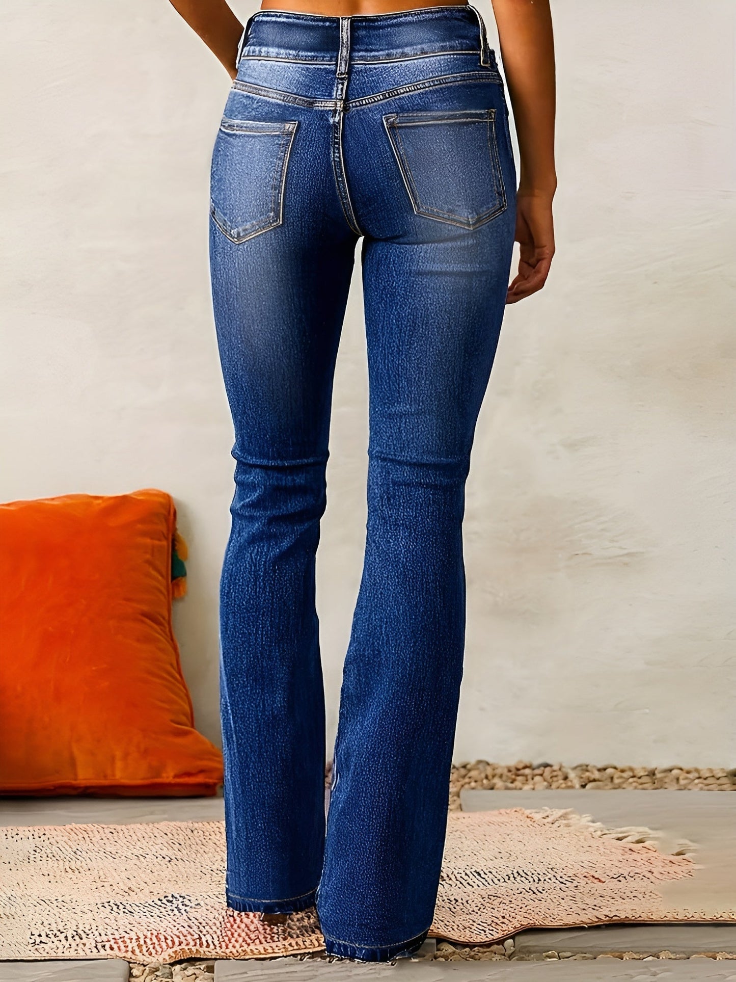 Neely - Jeans décontractés taille haute pour femmes