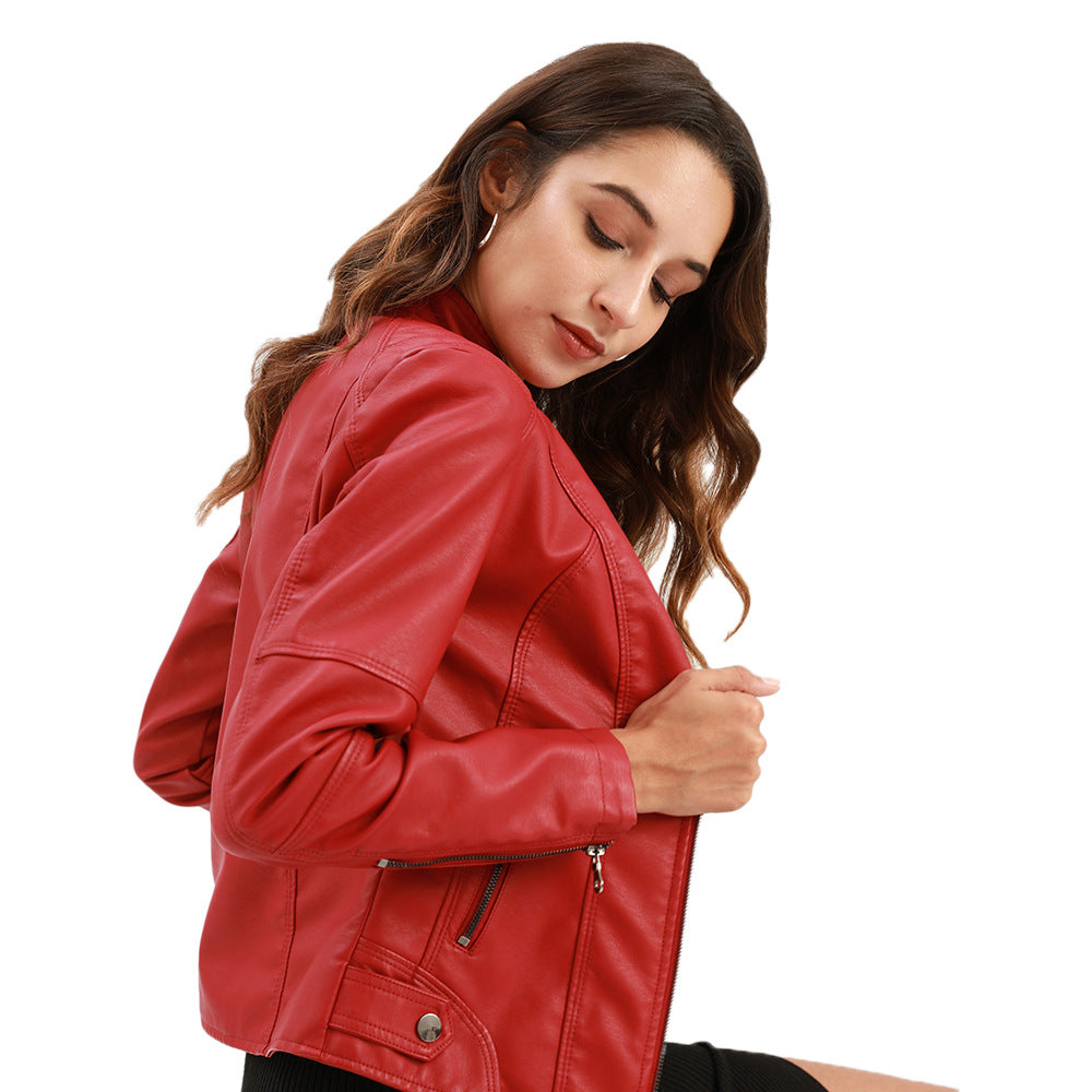 Claudia – Veste chic à col montant pour femme