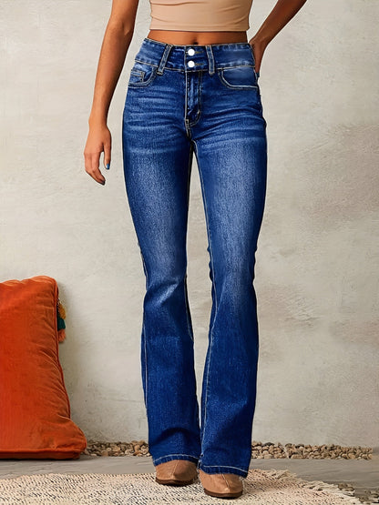 Neely - Jeans décontractés taille haute pour femmes