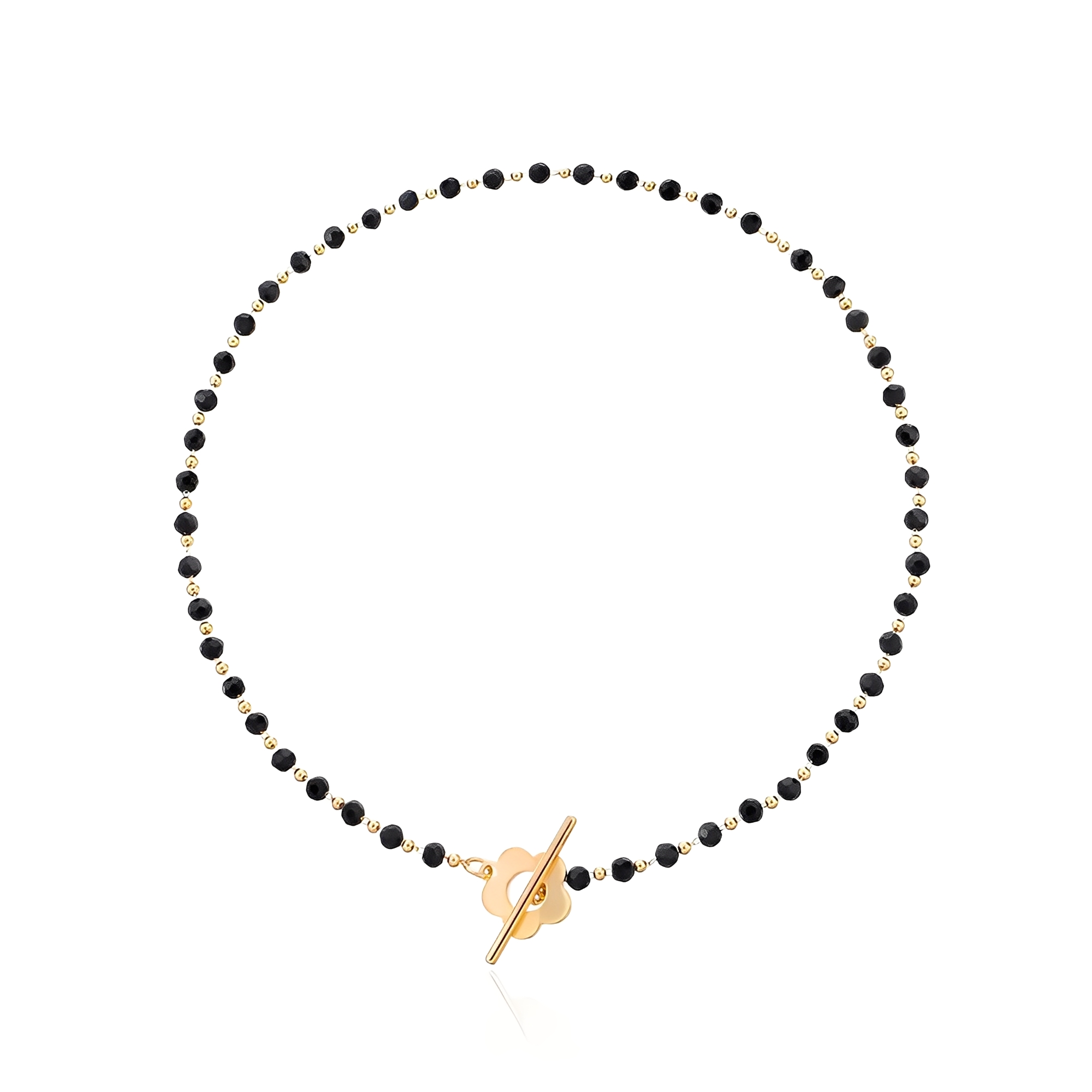 Naya - Collier choker floral avec fermoir en fleurs