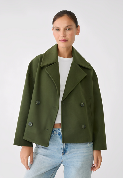Claire – Veste Courte Double Boutonnage Élégante