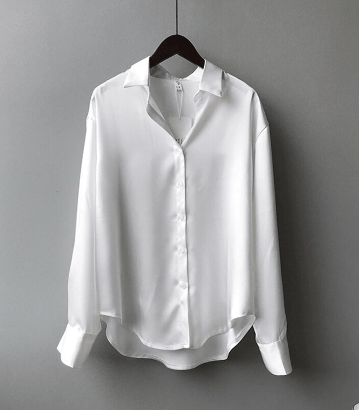Magnolia - Blouse en Satin de Soie Boutonnée