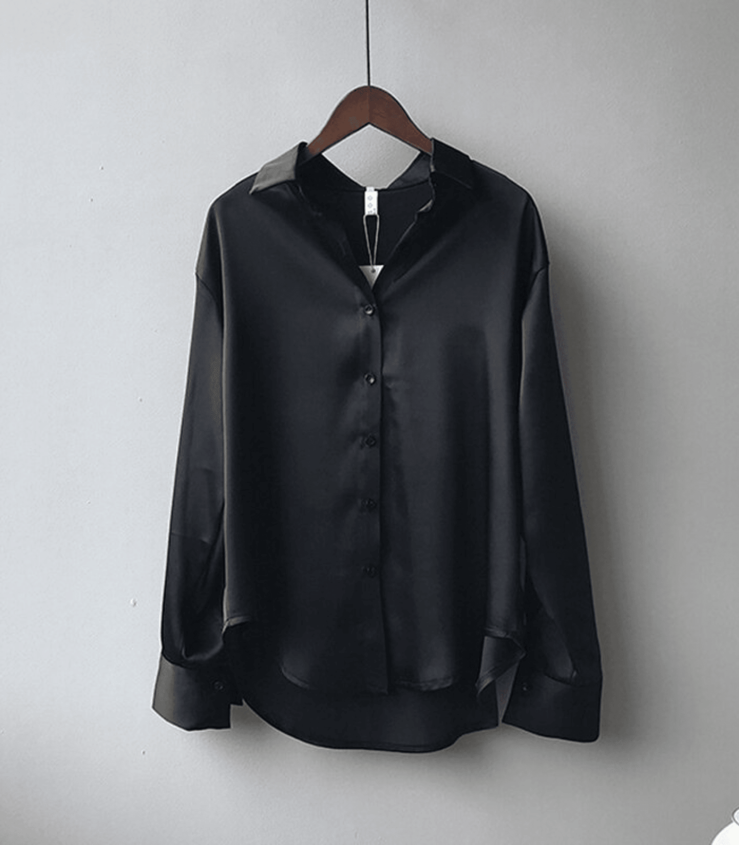 Magnolia - Blouse en Satin de Soie Boutonnée