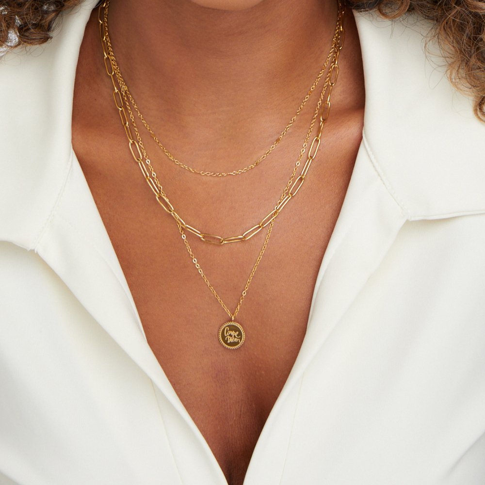 Janie – Collier superposé avec des pièces