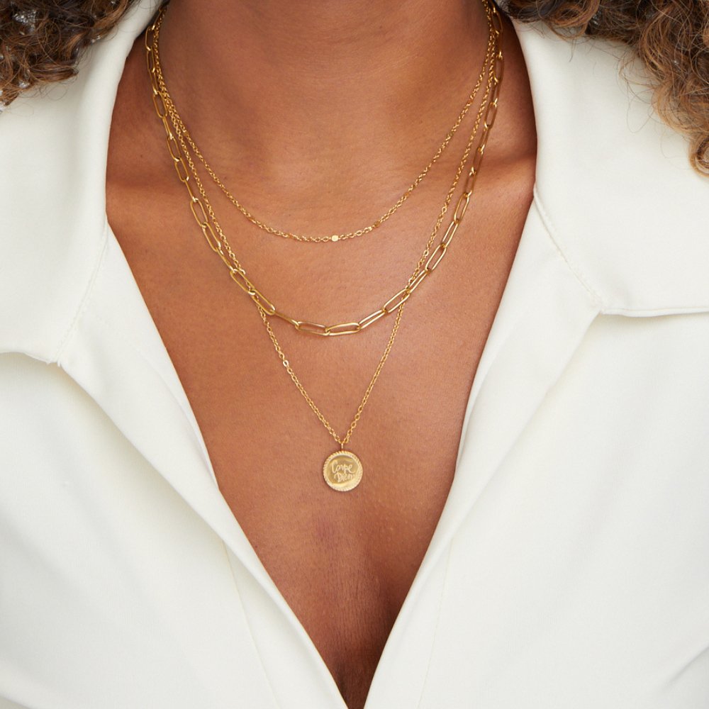 Janie – Collier superposé avec des pièces