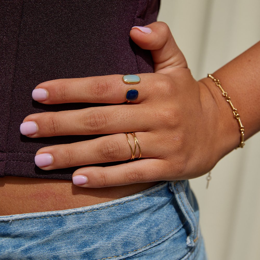 Chris – Bague en or boucle infinie