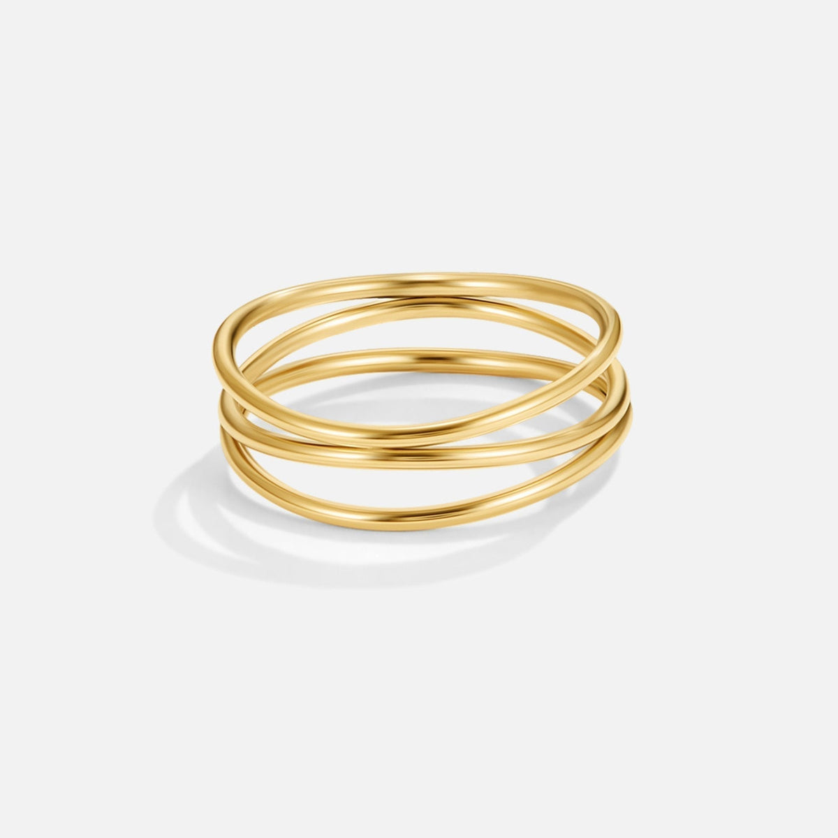 Chris – Bague en or boucle infinie